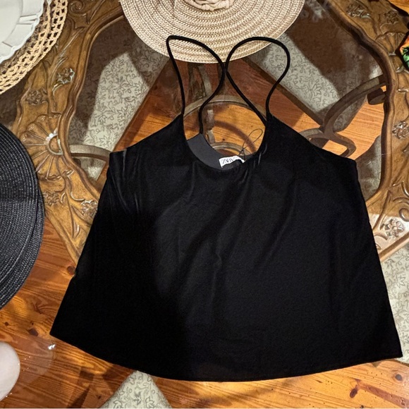 Velvet Effect Loose Tank Top | Zara - Picture 5 of 5